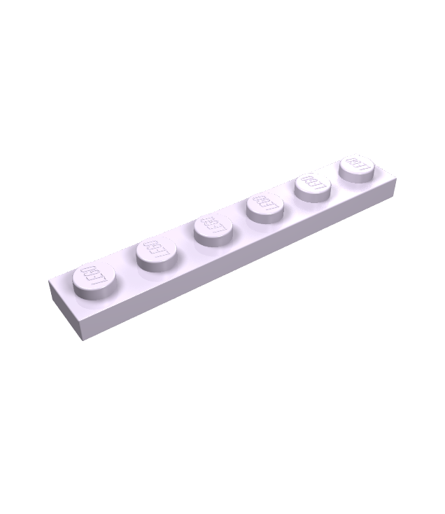 LEGO - Plaat 1 x 6 - Lavender | N