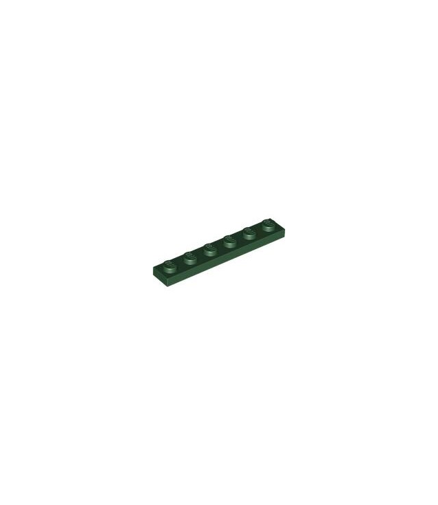 LEGO - Plaat 1 x 6 - Dark Green | N