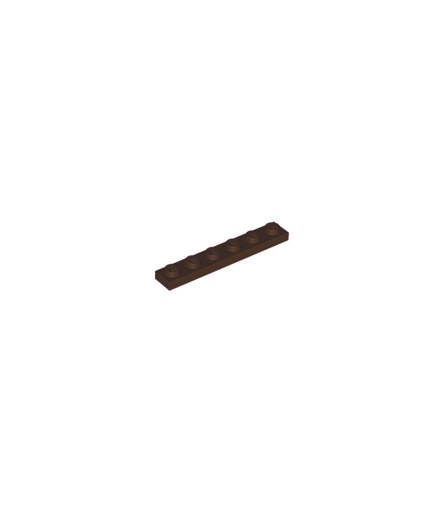 LEGO - Plaat 1 x 6 - Dark Brown | N