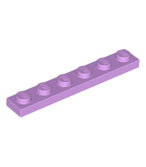 LEGO - Plaat 1 x 6 - Medium Lavender | N - Thumbnail