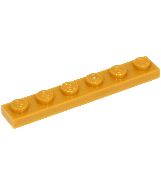 LEGO - Plaat 1 x 6 - Pearl Gold | N