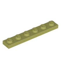 LEGO - Plaat 1 x 6 - Olive Green | N - Thumbnail