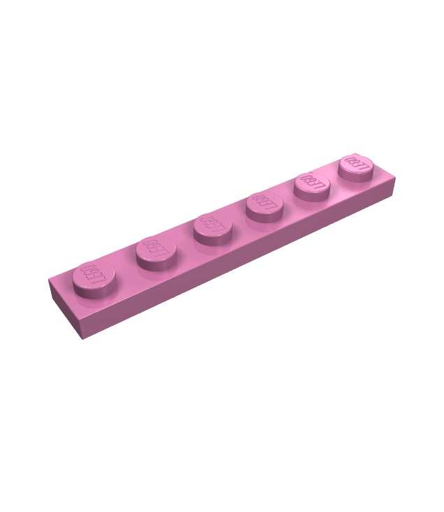LEGO - Plaat 1 x 6 - Dark Pink | N