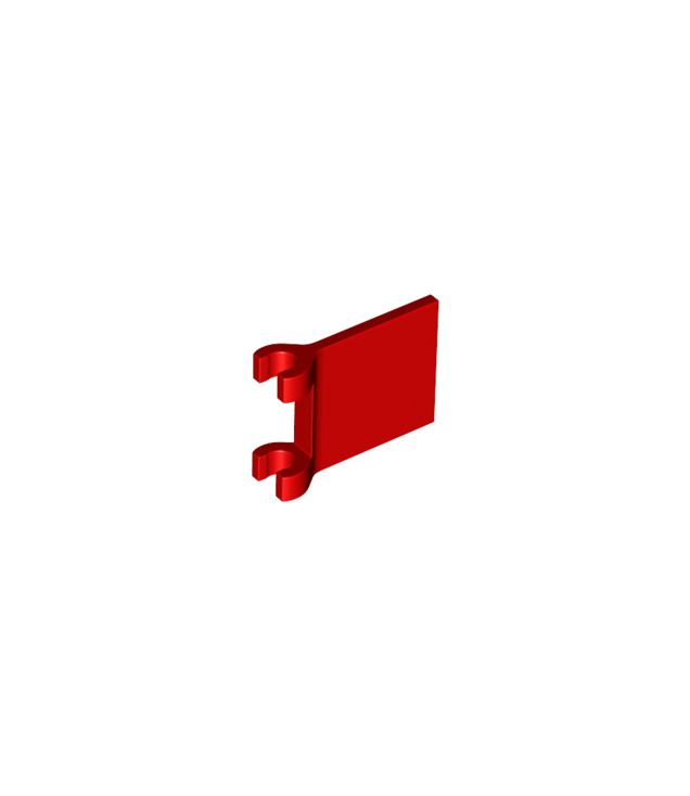 LEGO - Vlag 2 x 2 vierkant met uitlopende rand - Red | N