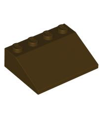 LEGO - Helling 33 graden graden 3 x 4 - Dark Brown | N - Thumbnail