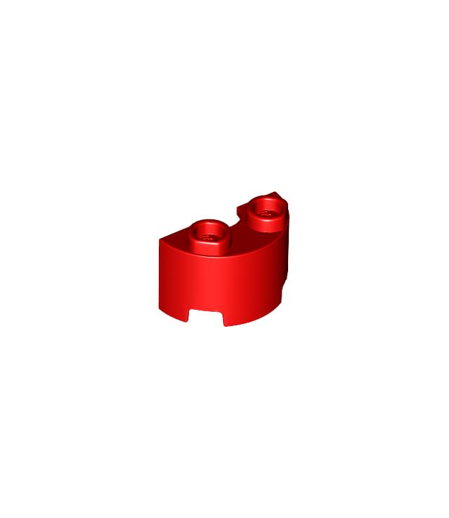 LEGO - Halve cilinder 1 x 2 x 1 - Red | N