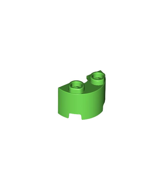 LEGO - Halve cilinder 1 x 2 x 1 - Bright Green | N