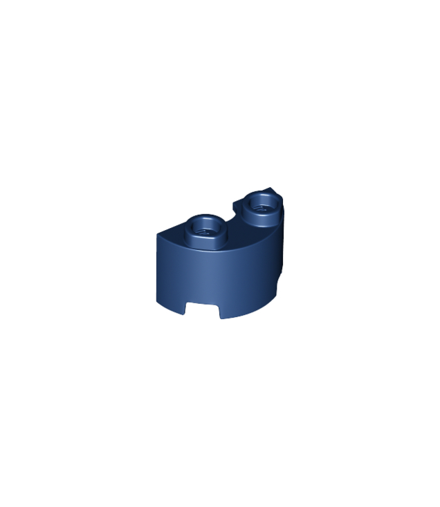 LEGO - Halve cilinder 1 x 2 x 1 - Dark Blue | N