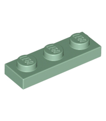 LEGO - Plaat 1 x 3 - Sand Green | N - Thumbnail