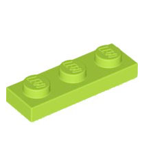 LEGO - Plaat 1 x 3 - Lime | N - Thumbnail