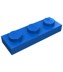 LEGO - Plaat 1 x 3 - Blue | N - Thumbnail