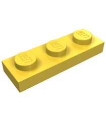 LEGO - Plaat 1 x 3 - Yellow | N - Thumbnail