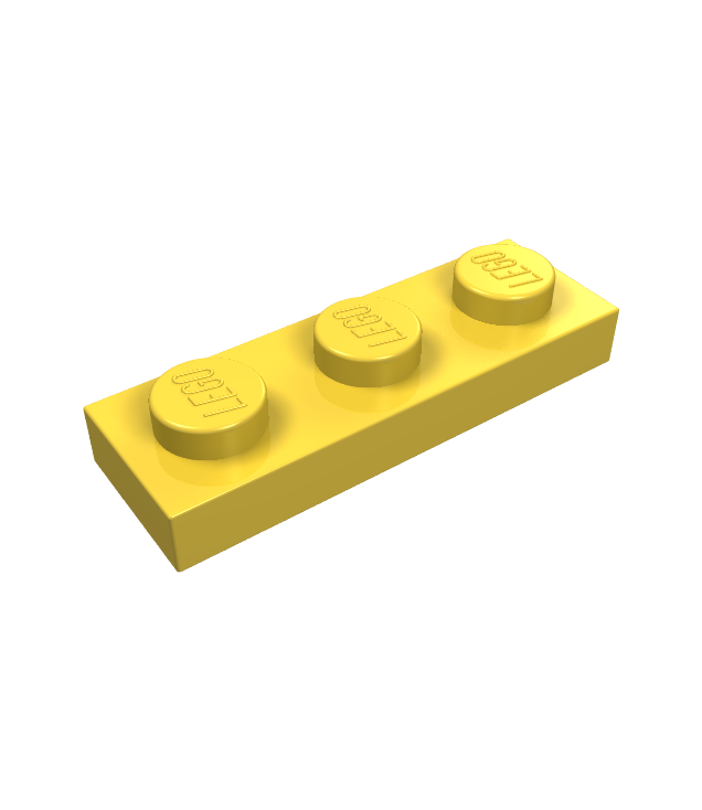 LEGO - Plaat 1 x 3 - Yellow | N