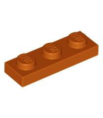 LEGO - Plaat 1 x 3 - Dark Orange | N - Thumbnail