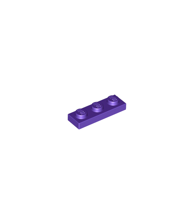 LEGO - Plaat 1 x 3 - Dark Purple | N