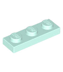 LEGO - Plaat 1 x 3 - Light Aqua | N - Thumbnail