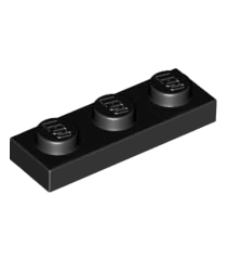 LEGO - Plaat 1 x 3 - Black | N - Thumbnail