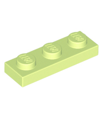 LEGO - Plaat 1 x 3 - Yellowish Green | N - Thumbnail