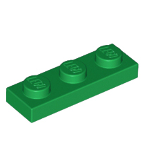 LEGO - Plaat 1 x 3 - Green | N - Thumbnail