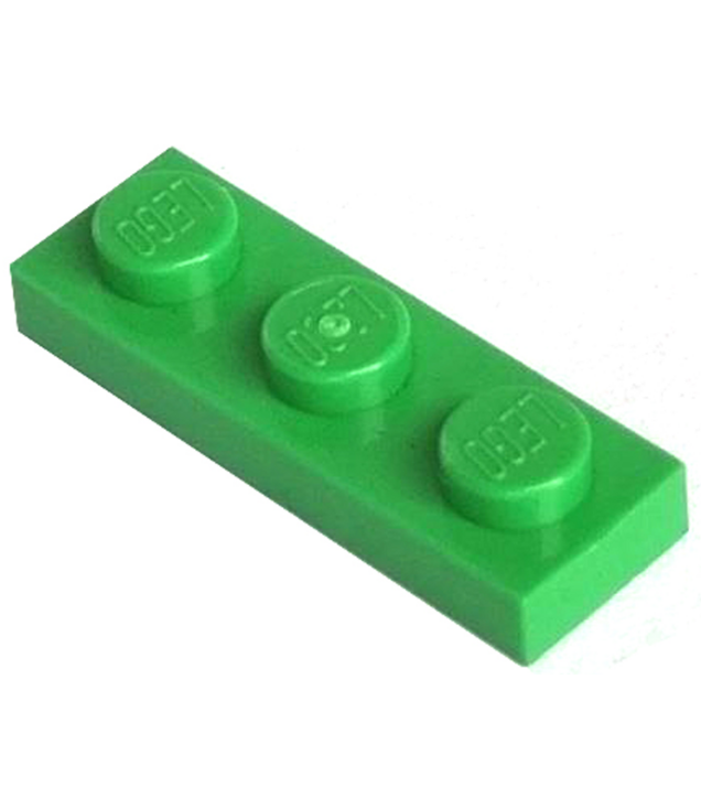 LEGO - Plaat 1 x 3 - Bright Green | N