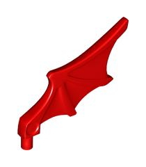 LEGO - Minifiguurvleugel vleermuisstijl - Red | N - Thumbnail