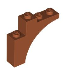 LEGO - Boog 1 x 4 x 3 - Dark Orange | N - Thumbnail