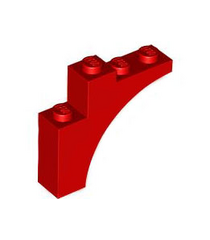 LEGO - Boog 1 x 4 x 3 - Red | N - Thumbnail