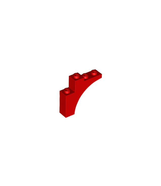 LEGO - Boog 1 x 4 x 3 - Red | N