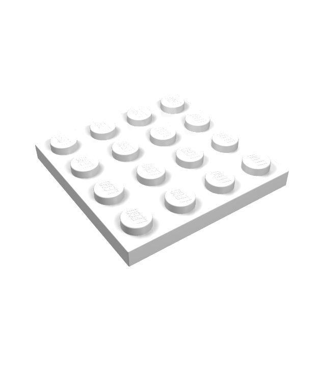 LEGO - Plaat 4 x 4 - White | N