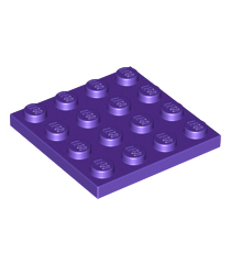 LEGO - Plaat 4 x 4 - Dark Purple | N - Thumbnail