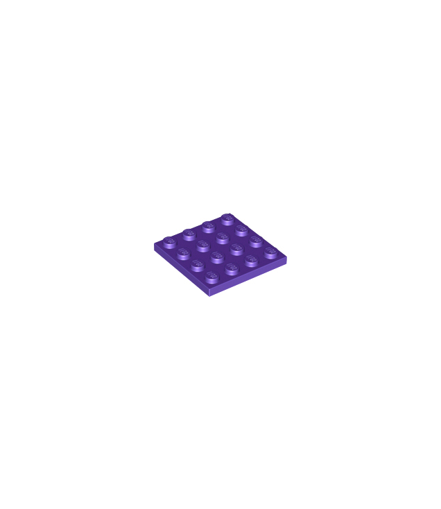 LEGO - Plaat 4 x 4 - Dark Purple | N