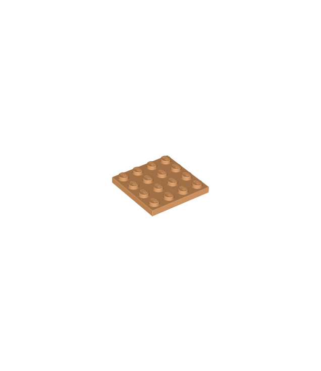 LEGO - Plaat 4 x 4 - Medium Nougat | N
