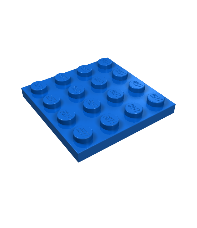 LEGO - Plaat 4 x 4 - Blue | N