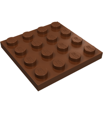 LEGO - Plaat 4 x 4 - Reddish Brown | N - Thumbnail