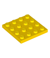 LEGO - Plaat 4 x 4 - Yellow | N - Thumbnail