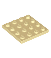 LEGO - Plaat 4 x 4 - Tan | N - Thumbnail
