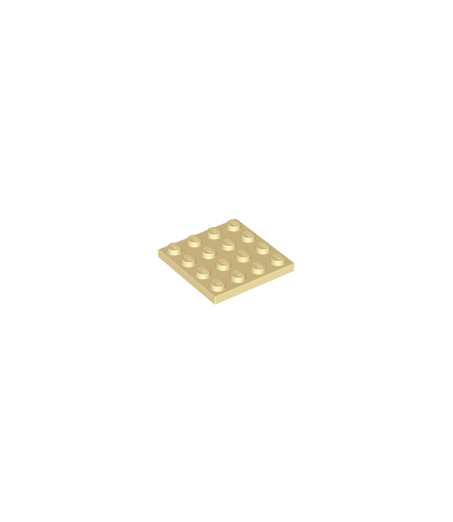 LEGO - Plaat 4 x 4 - Tan | N