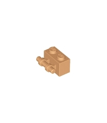 LEGO - Steen, gemodificeerd 1 x 2 met staaf-handgreep aan zijkant - Medium Nougat | N - Thumbnail
